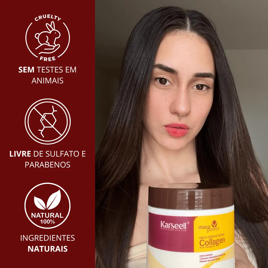 Máscara de Colágeno Karseell | Tratamento Capilar 500ml