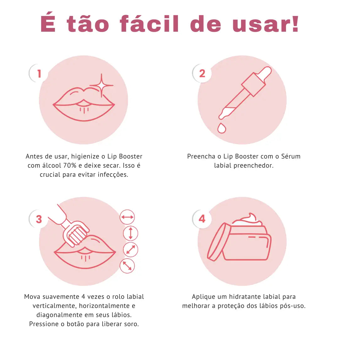 Lip Booster KIT | Lábios Volumosos Naturalmente + Guia Exclusivo