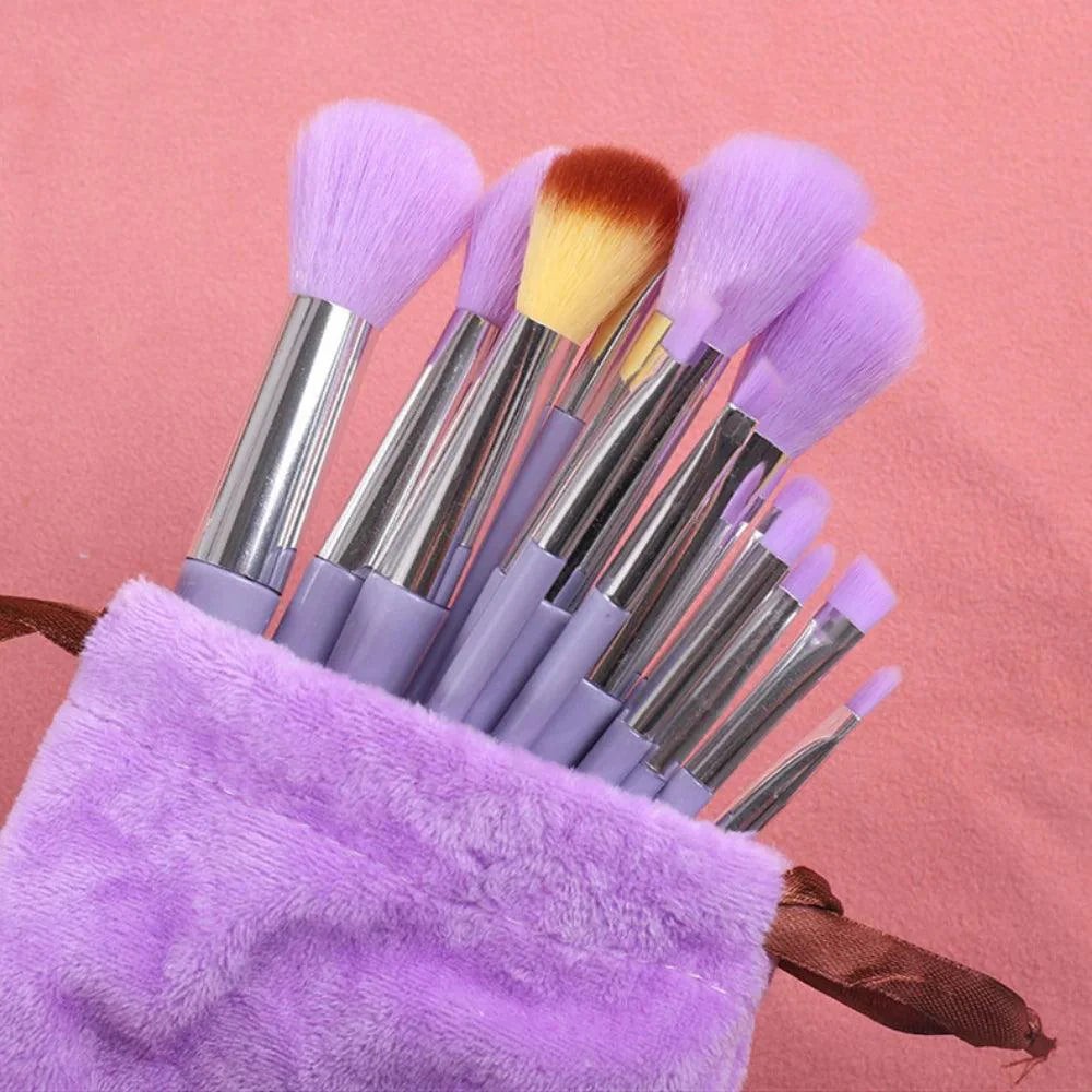 Kit 13 Pincéis Profissionais de Maquiagem