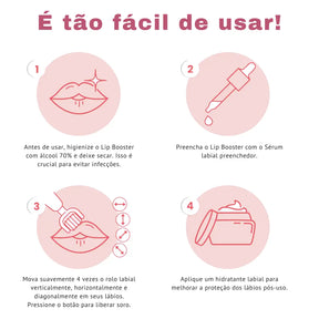 Lip Booster KIT | Lábios Volumosos Naturalmente + Guia Exclusivo